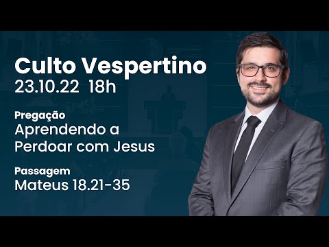🔴 Culto Vespertino | 23/10 18h – Rev. Gabriel Junqueira
