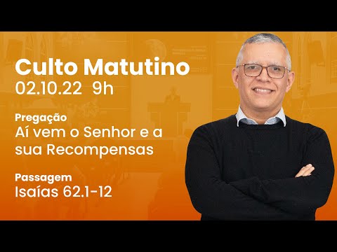 🔴 Culto Ao Vivo – Rev. Daniel Santos | Domingo 9h  (25/09)