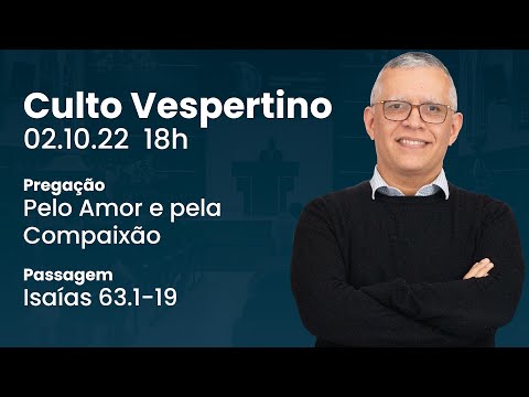 🔴 Culto Ao Vivo – Rev. Daniel Santos | Domingo 18h (02/10)