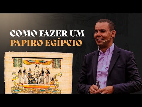 COMO FAZER UM PAPIRO EGÍPCIO #RodrigoSilva #Egito #Cairo