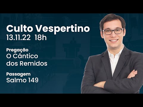 🔴 Culto Vespertino | 13/11 18h – Rev. Geimar Lima