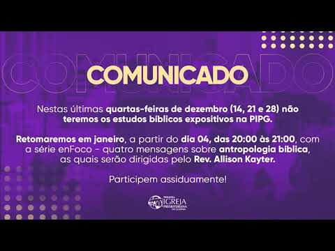 Retornaremos com os estudos em 04/01/2023