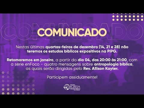Retornaremos com os estudos em 04/01/2023