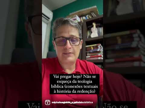 Sobre o uso da teologia bíblica (conexão textual à história da redenção). #teologiabiblica