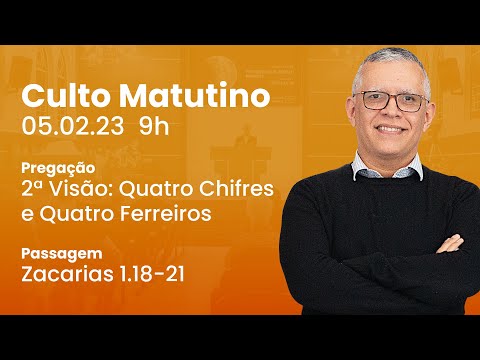 🔴 Culto Matutino | 05/02 9h – Rev. Daniel Santos