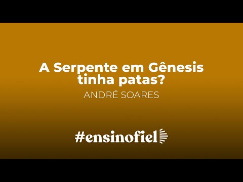 A Serpente em Gênesis tinha patas? – André Soares