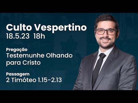 🔴 Culto Vespertino | 18/6 18h – Pr. Gabriel Junqueira