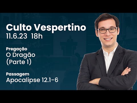 🔴 Culto Vespertino | 11/6 18h – Pr. Geimar de Lima