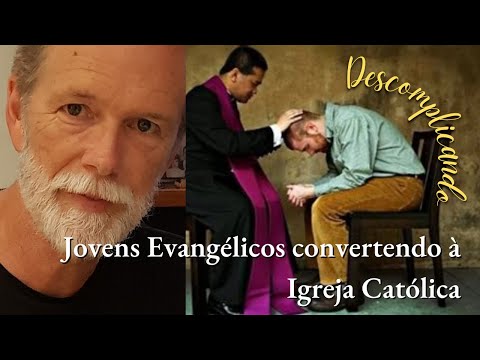 Jovens evangélicos se convertendo para a Igreja Católica.