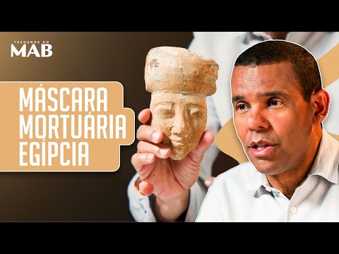 Máscara mortuária egípcia I Tesouros do MAB com Rodrigo Silva
