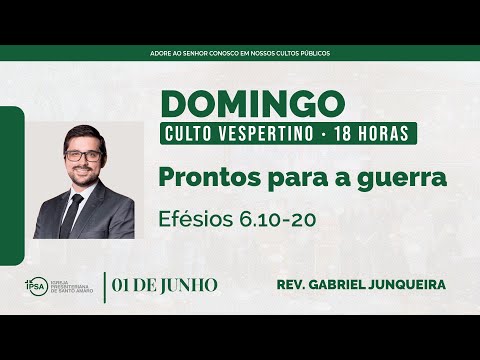 🔴 Culto Vespertino | 01/06/2025 | 18h – Rev. Gabriel Junqueira