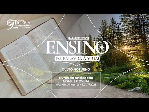 Livres da Ansiedade (Mateus 6.25-34) | Rev. Allison Kayter